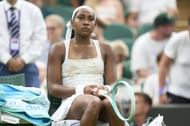 Coco Gauff in R1 at the All England Club (Source: Getty)